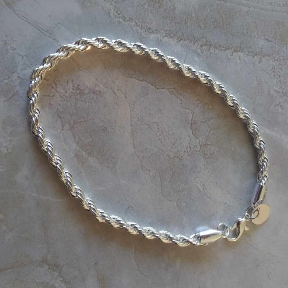 New Sterling Silver Chain Bracelet